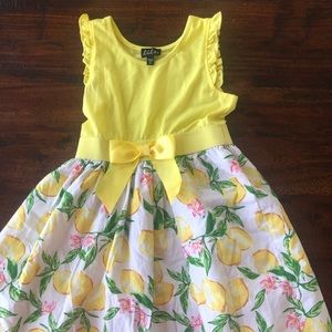 Beautiful lemonade dress with Bow